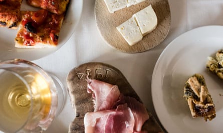 Charcuterie at Antica Trattoria di Pietro dal 1934.