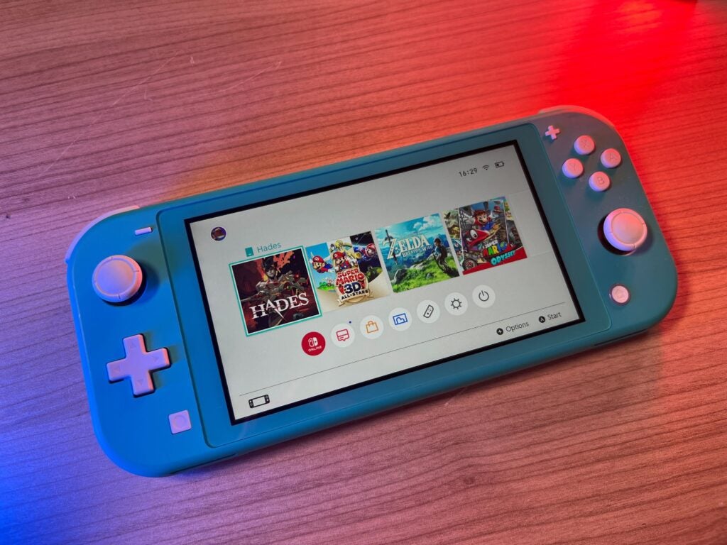 Switch Lite home screen