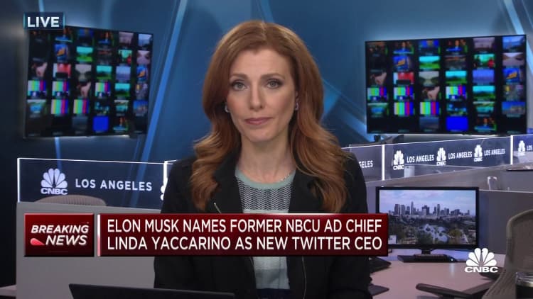 Elon Musk names former NBCUniversal ad chief Linda Yaccarino as new Twitter CEO