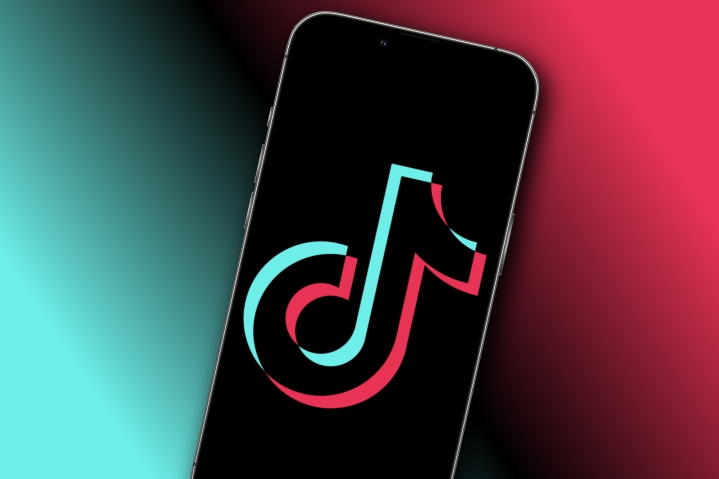 TikTok logo on an iPhone.