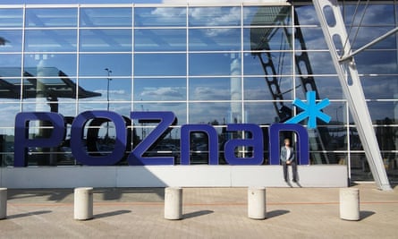 Ben Aitken at Poznań airport.