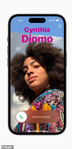 iOS 17 lets you create personalized posters that shows your photo or emoji to a call recipient