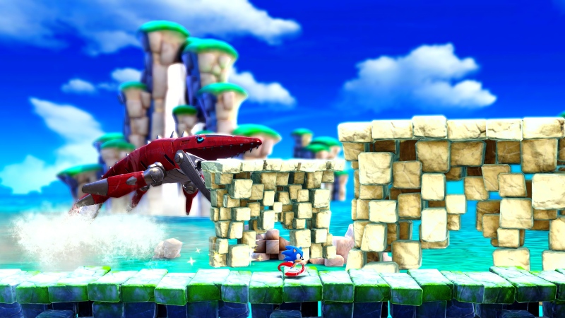 A boss fight from Sonic Superstars.