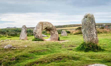 Mên-an-Tol standing stones near Land’s End.