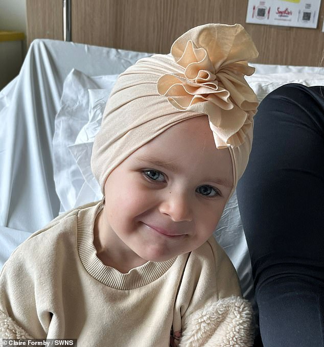 Ella, pictured, is now having chemotherapy. By stage four, the cancer has spread to parts of the body that are some distance from where it started - most commonly to the bones, bone marrow or liver.
