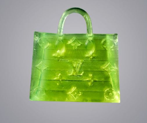 The Microscopic Handbag, magnified so you can actually see it.