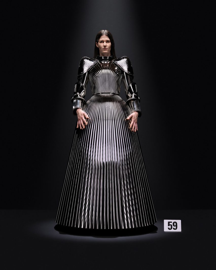Photo of a 3D-printed dress