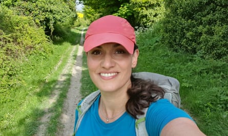 Mary-Ann Ochota walking the Ridgeway.