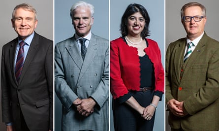 Tory MPs Robert Goodwill and Desmond Swayne; shadow minister Seema Malhotra; and SNP chief whip Brendan O’Hara