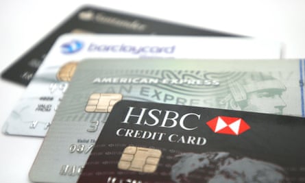 Credit cards from Santander, Barclaycard, American Express and HSBC.