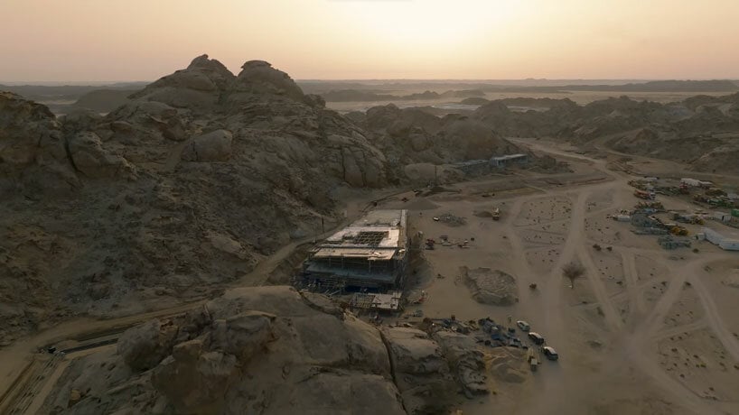 red sea reveals advancements on oppenheim architecture's desert rock resort in saudi arabia