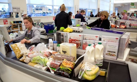 Checkout at Waitrose supermarket Newmarket Suffolk