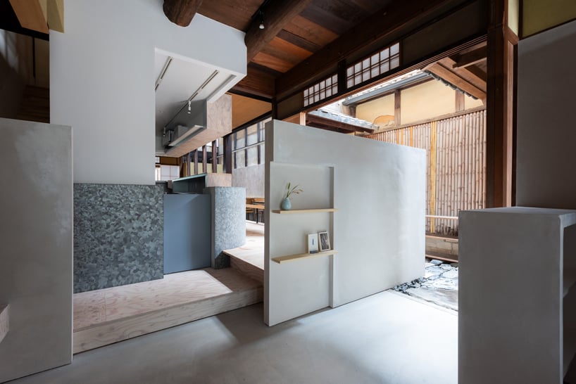 hundred-year-old townhouse transfigures into minimal soba restaurant in kyoto
