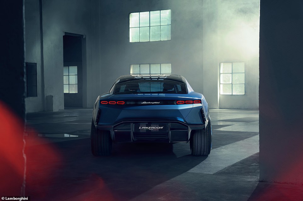 Look closely and you'll see plenty of influence from other existing models in the Lambo line-up, too. For instance, the slim headlights and hexagonal-shaped brake lights mimic those of the Countach LPI 800-4