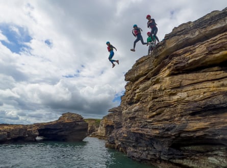 Jumping from Rumbling Kern rock