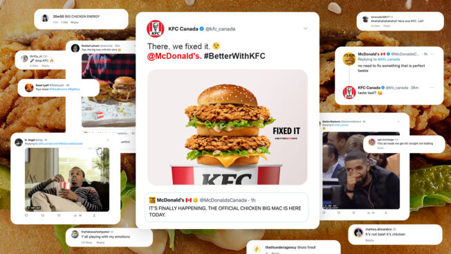 KFC Canada releases image showing its own Chicken Big Mac.
