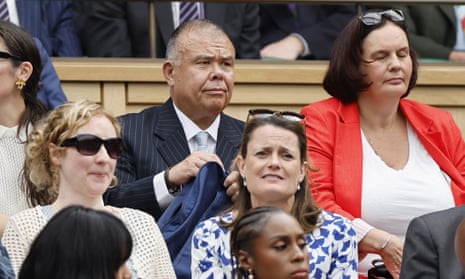 Jonathan Van-Tam attends the Women's Singles final match at Wimbledon, 15 July 2023.