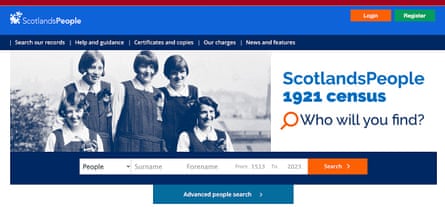 Scotlandspeople hompage.