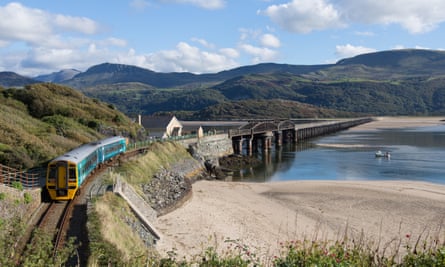 A train near Barmouth.