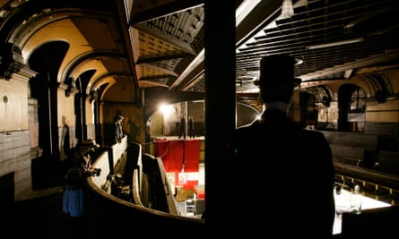 Mannequins at the Panopticon or Britannia Music Hall, which awaits restoration.