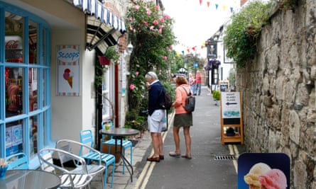 yarmouth town in west of the isle of wight uk june 2018P2W7CW yarmouth town in west of the isle of wight uk june 2018
