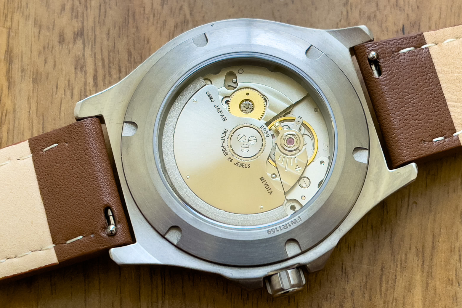 Ridge Titanium Field watch review movement - Luxe Digital