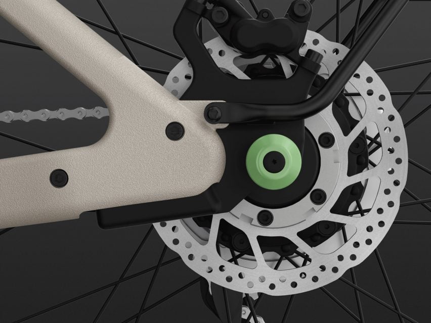 Motor of electric bike by Springtime Design