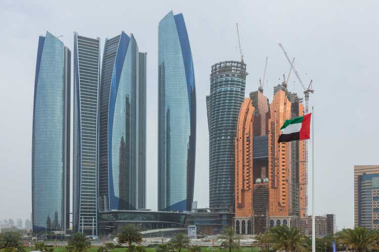 High-rise buildings in Abu Dhabi, United Arab Emirates