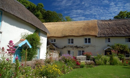 Olde England: thatched cottages in the village of Georgeham, near Croyde.