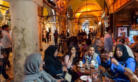 A cafe in Istanbul’s Grand Bazaar.