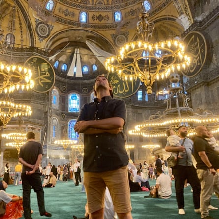 The author inside Hagia Sophia.