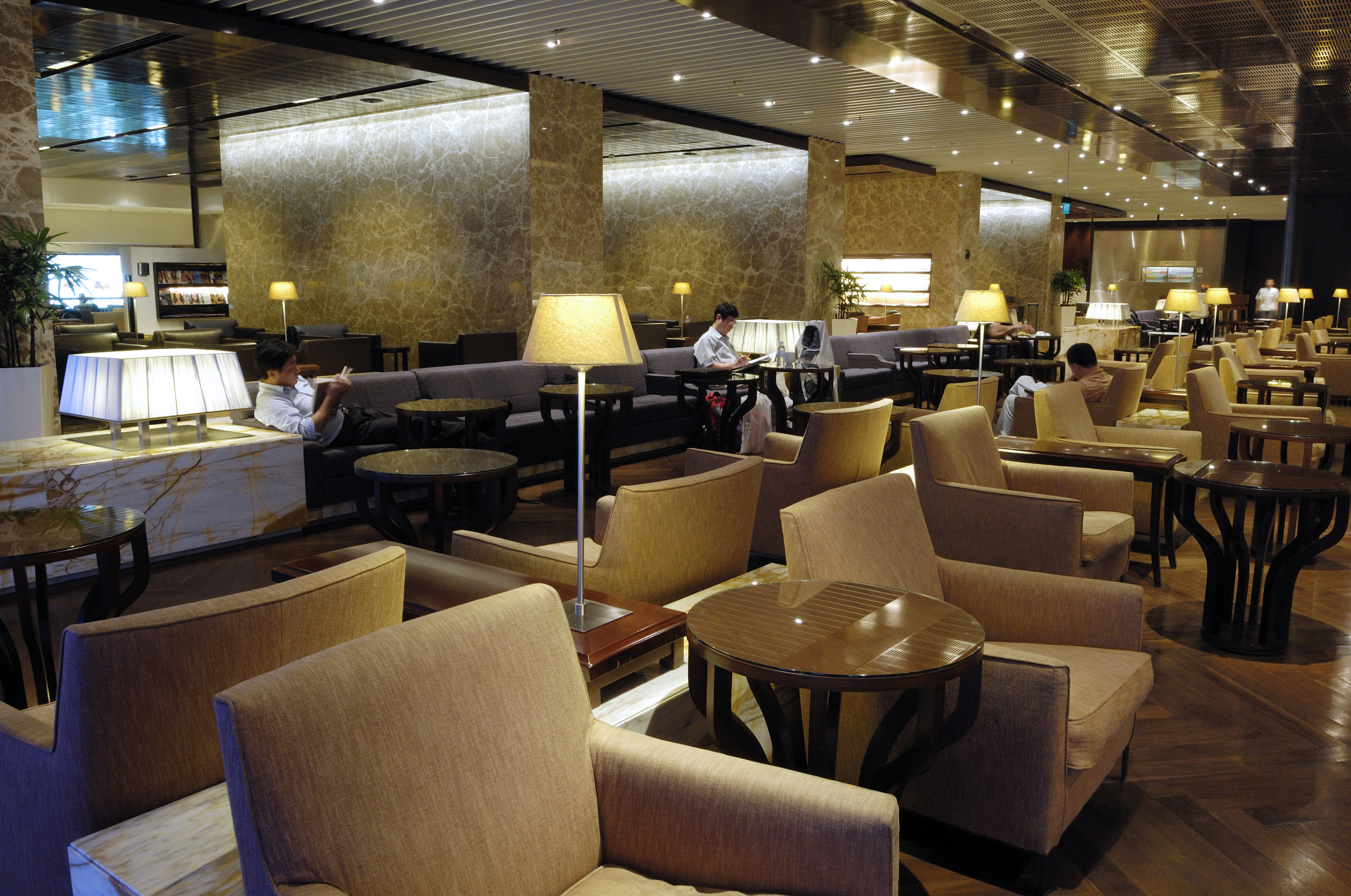 Many of the lounges are only open to the very wealthy