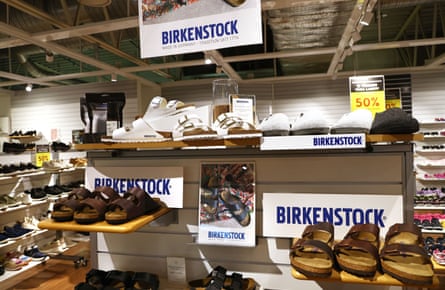 Birkenstock footwear in a store in Sweden