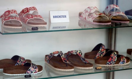 Footwear in a Birkenstock store in Berlin, Germany
