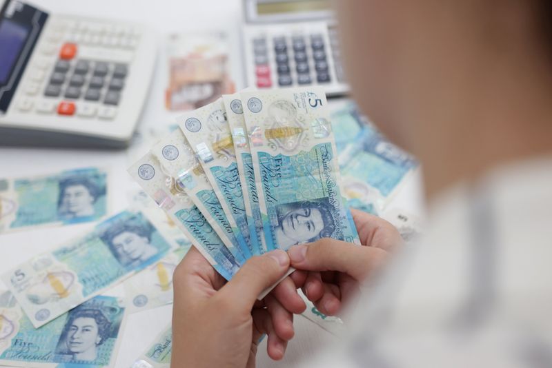 Sterling steadies after US inflation surprise