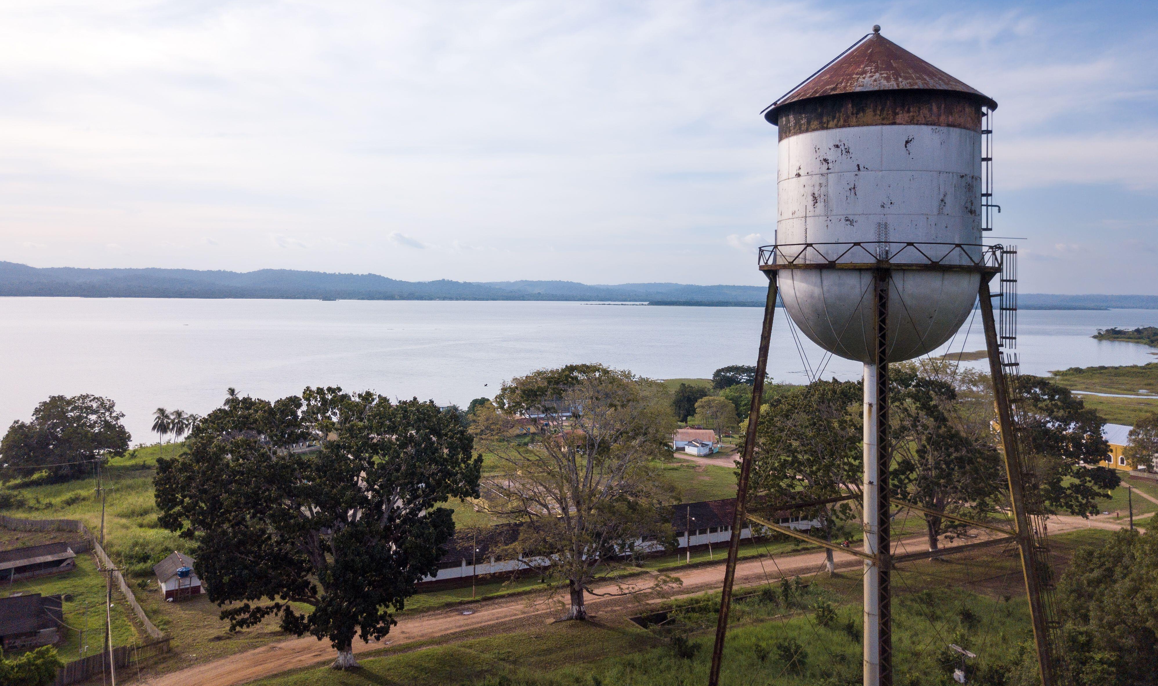 The big attraction of the place was it's tall water tower that overlooked the city and the lake nearby.