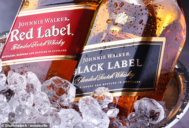 Struggle: The drinks giant, behind brands including Johnnie Walker and Guinness, said sales in the region are set to fall by more than 20 per cent