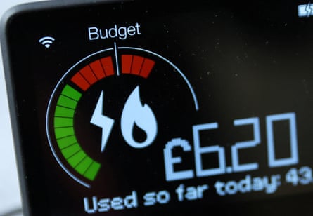 A home smart meter showing energy use