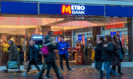 A Metro Bank branch in Canterbury, Kent.