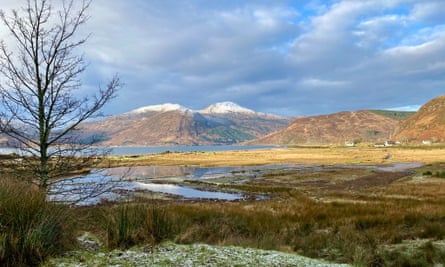 The cottage boasts views across Kyle Rhea straits to the Isle of Skye.