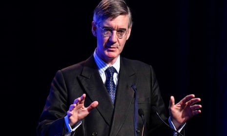 Jacob Rees-Mogg MP gives a speech during the Conservative Democratic Organisation conference in May.