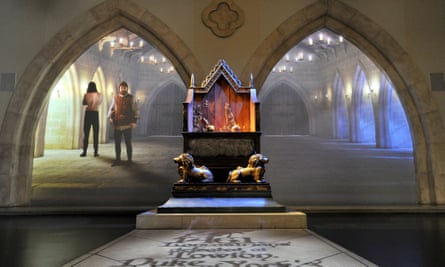 Inside the King Richard III visitor centre.