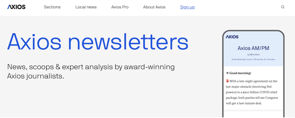 Axios Newsletters Axios Newsletters