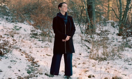 Nancy Campbell in snowy forest