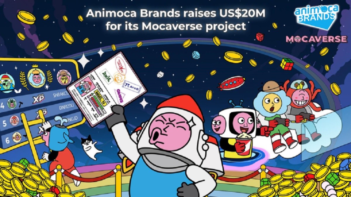 Animoca Brands has raised $20M for the Mocaverse.