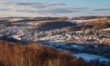 Looking from Rodborough Common towards Woodchester.