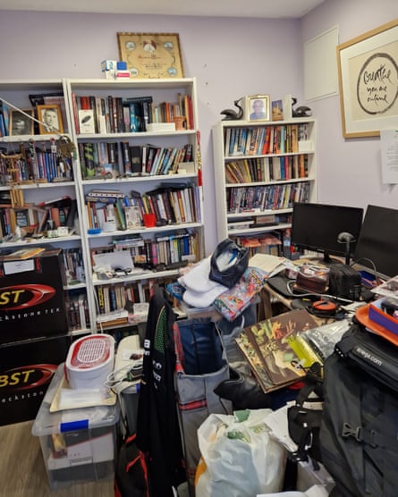 A cluttered room