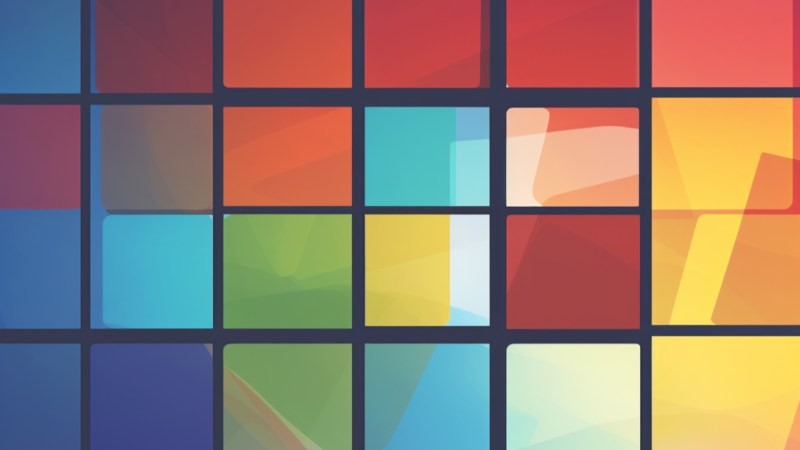 Vector art image of Microsoft Windows 11.