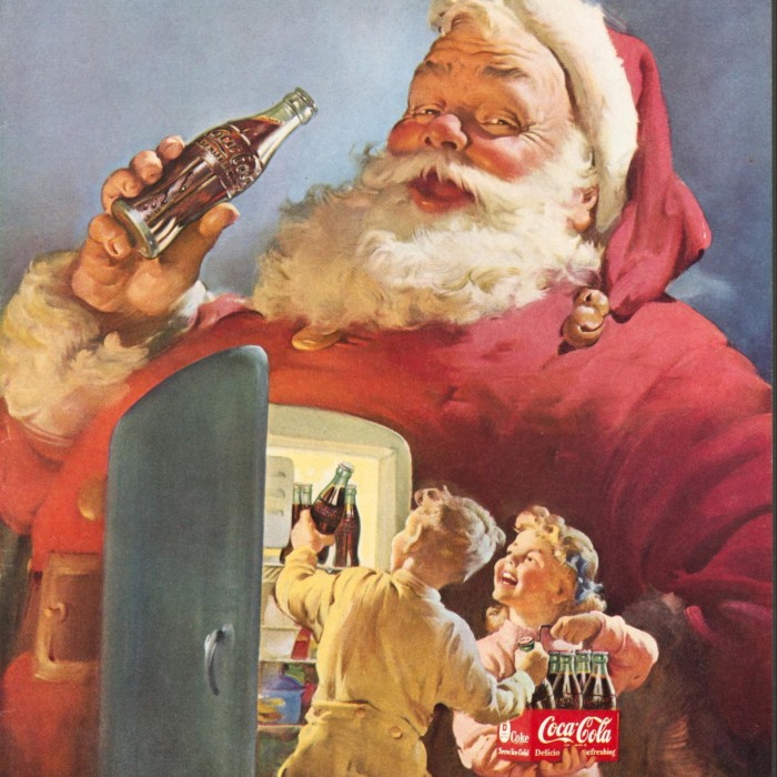 A Coca-Cola magazine advert from the 1950s