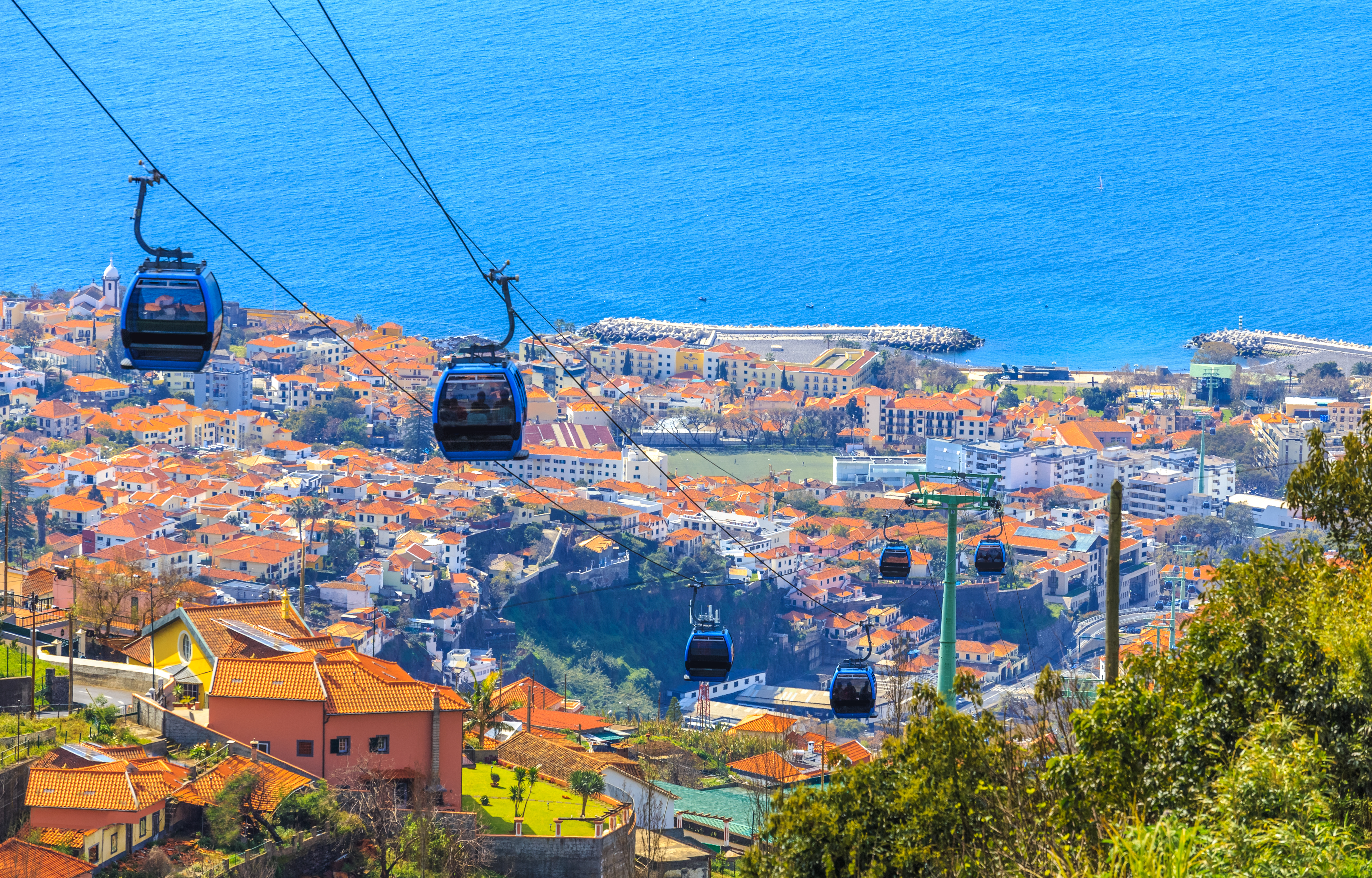 The Funchal cable car costs 12.5€ one way